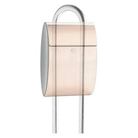 Book Publishing Co Allux Galvanized Steel Mailbox Stand Post - Silver GR3183859